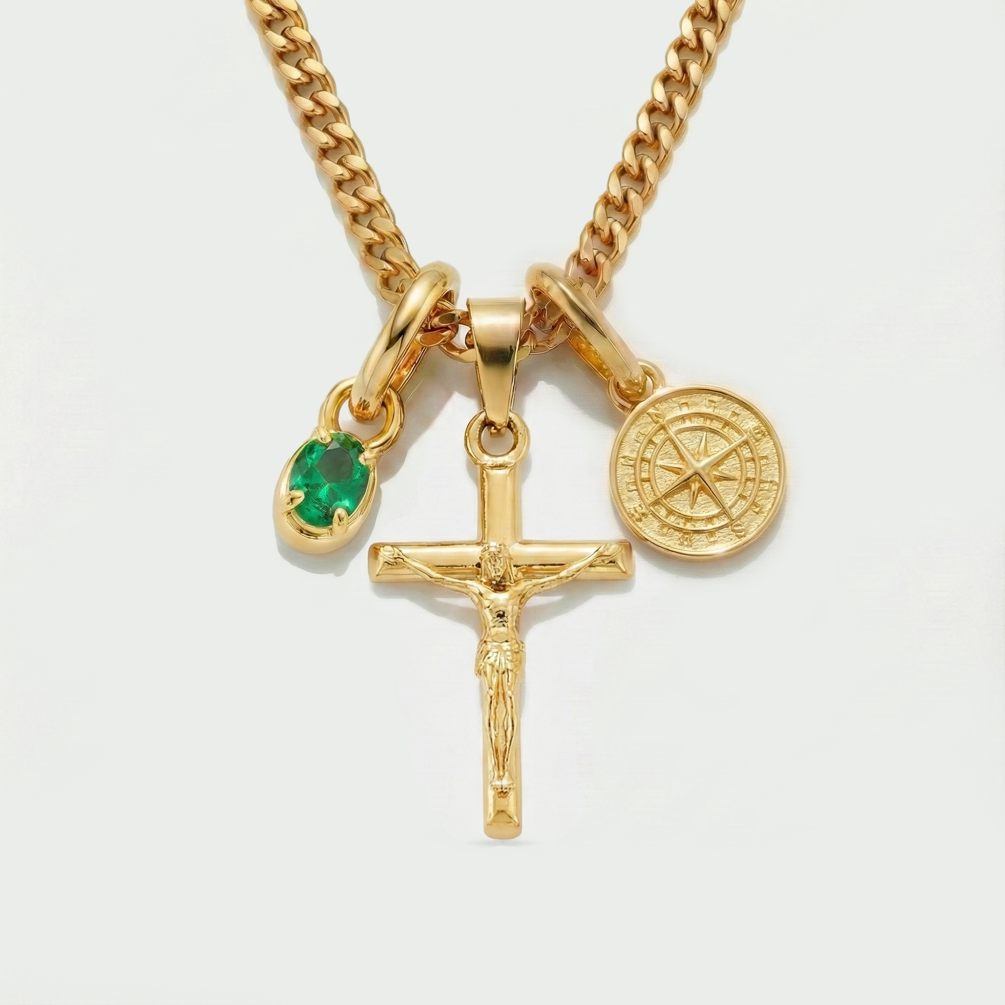 Build Your Own Pendant (Gold) | Emerald Stone