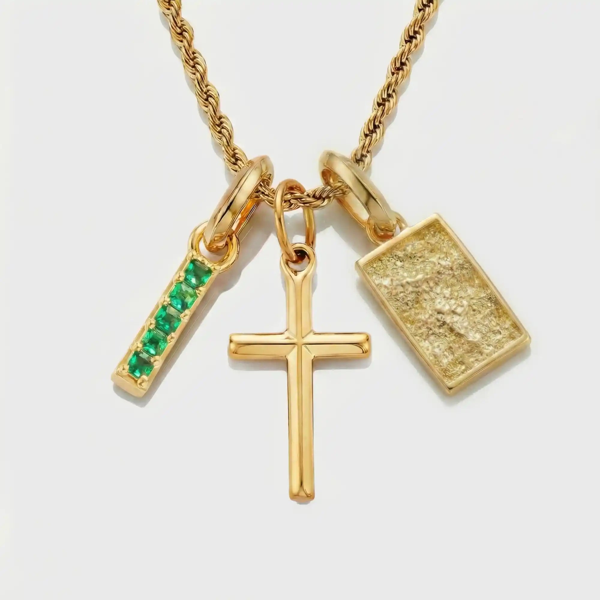 Build Your Own Pendant (Gold) | Emerald Stone