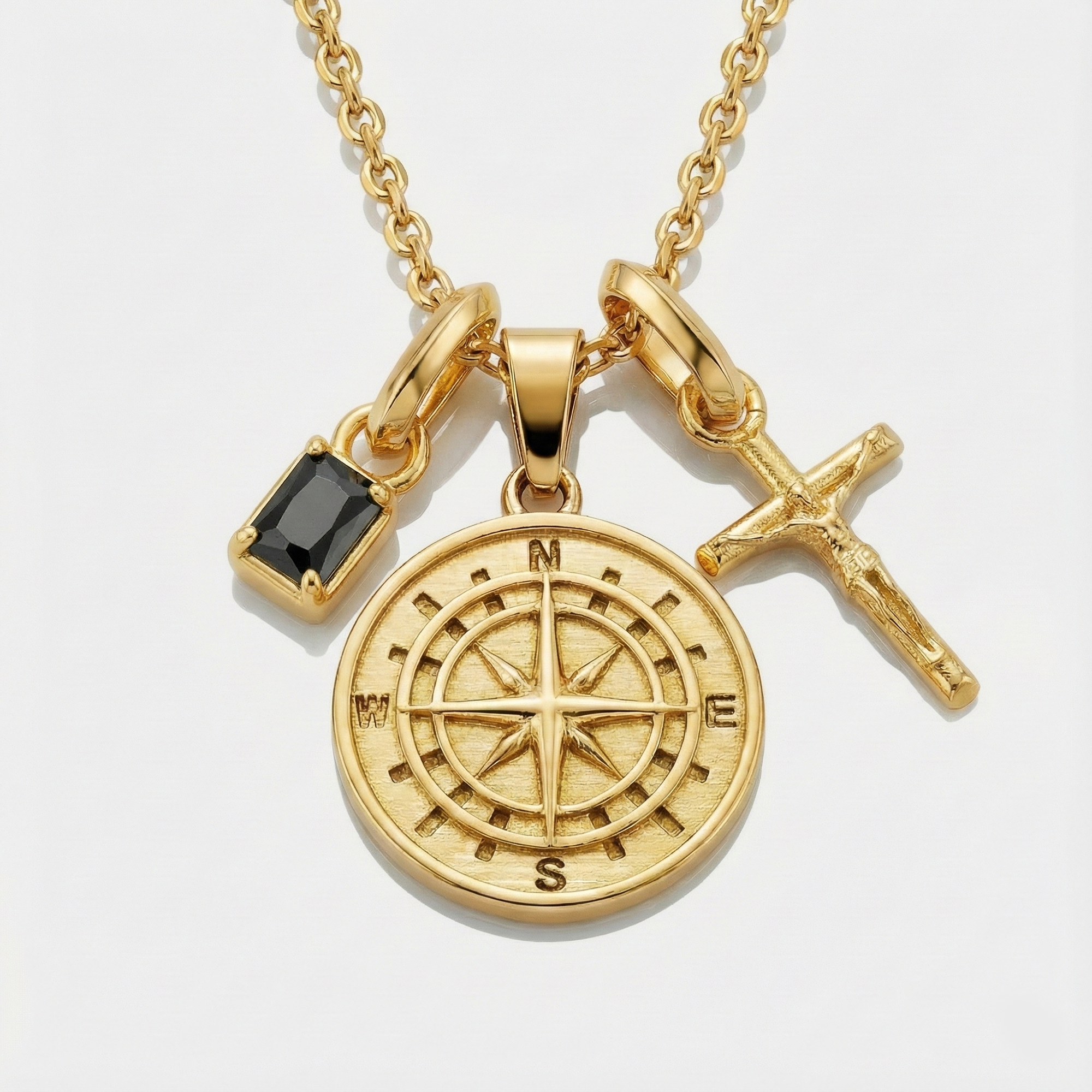 Build Your Own Pendant (Gold) | Onyx Stone