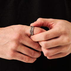 Clover Band Ring (Silver)