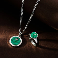 Malachite North Star (Silver)