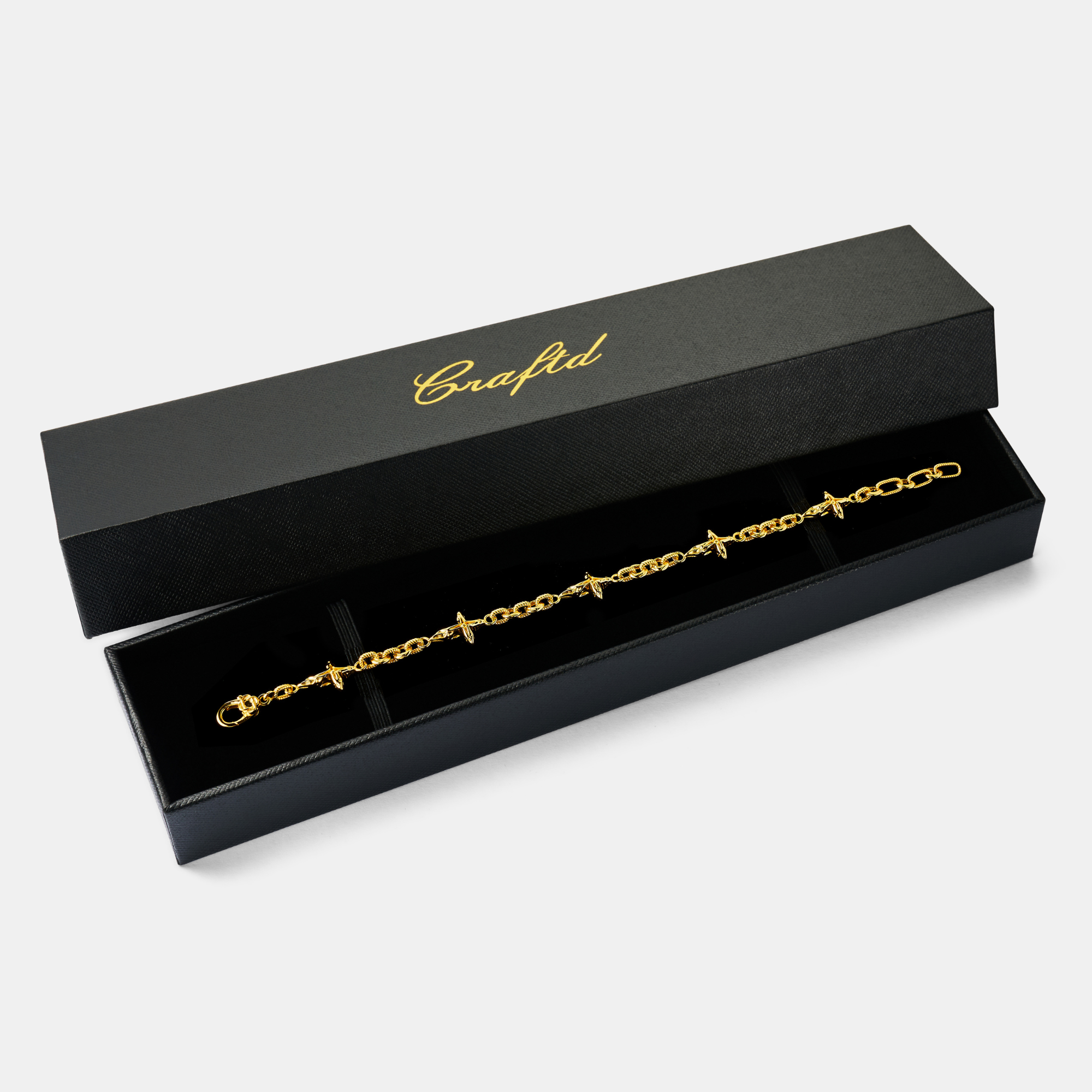 Melted Cross Bracelet (18ct Gold) | Sterling Silver
