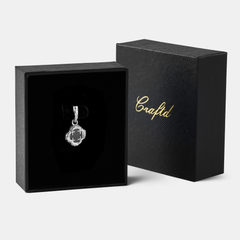 Melted Onyx Clover Stone (Silver) | Sterling Silver
