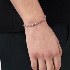 CD Anchor Link Bracelet (Silver)