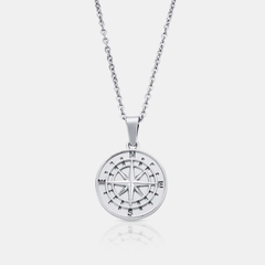 Compass Pendant (Silver)