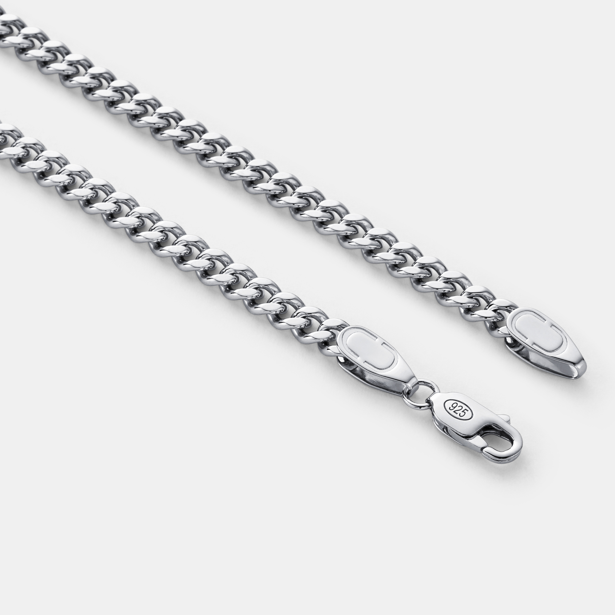 Cuban (Sterling Silver) 4mm