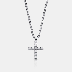 Iced Cross (Silver)