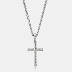 Rope Cross (Silver)